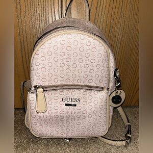 GUESS Light Pink Patterned Backpack